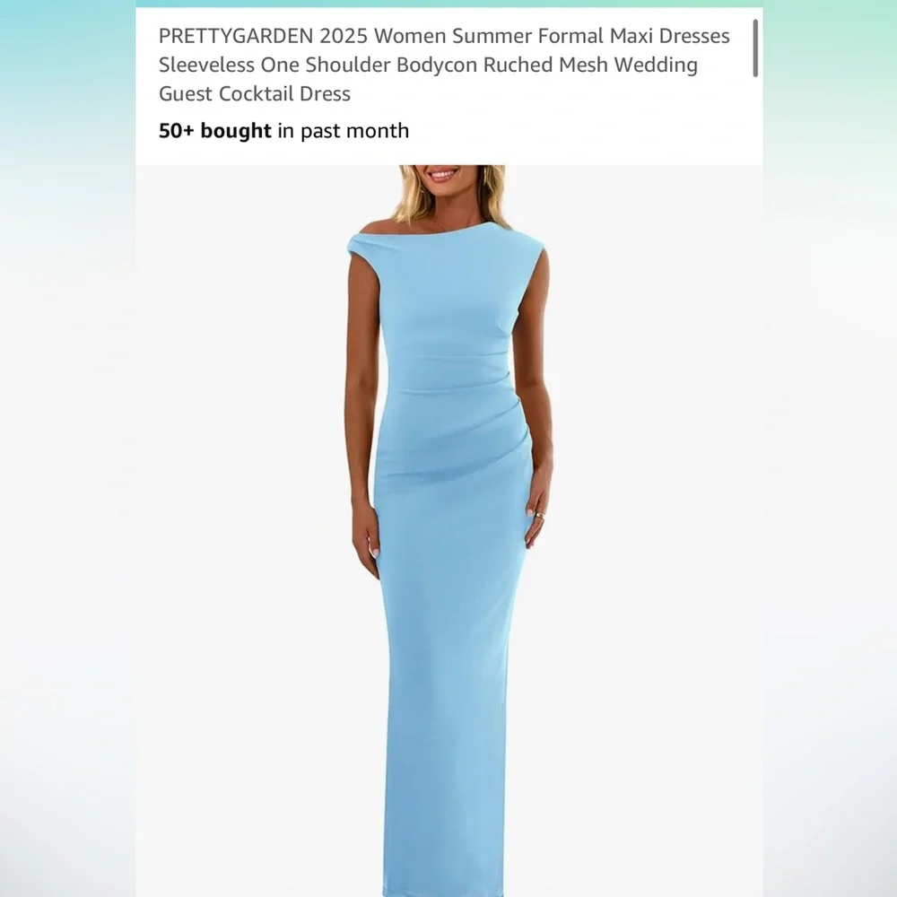 Blue baby shower/wedding guest dress - Picture 2 of 5